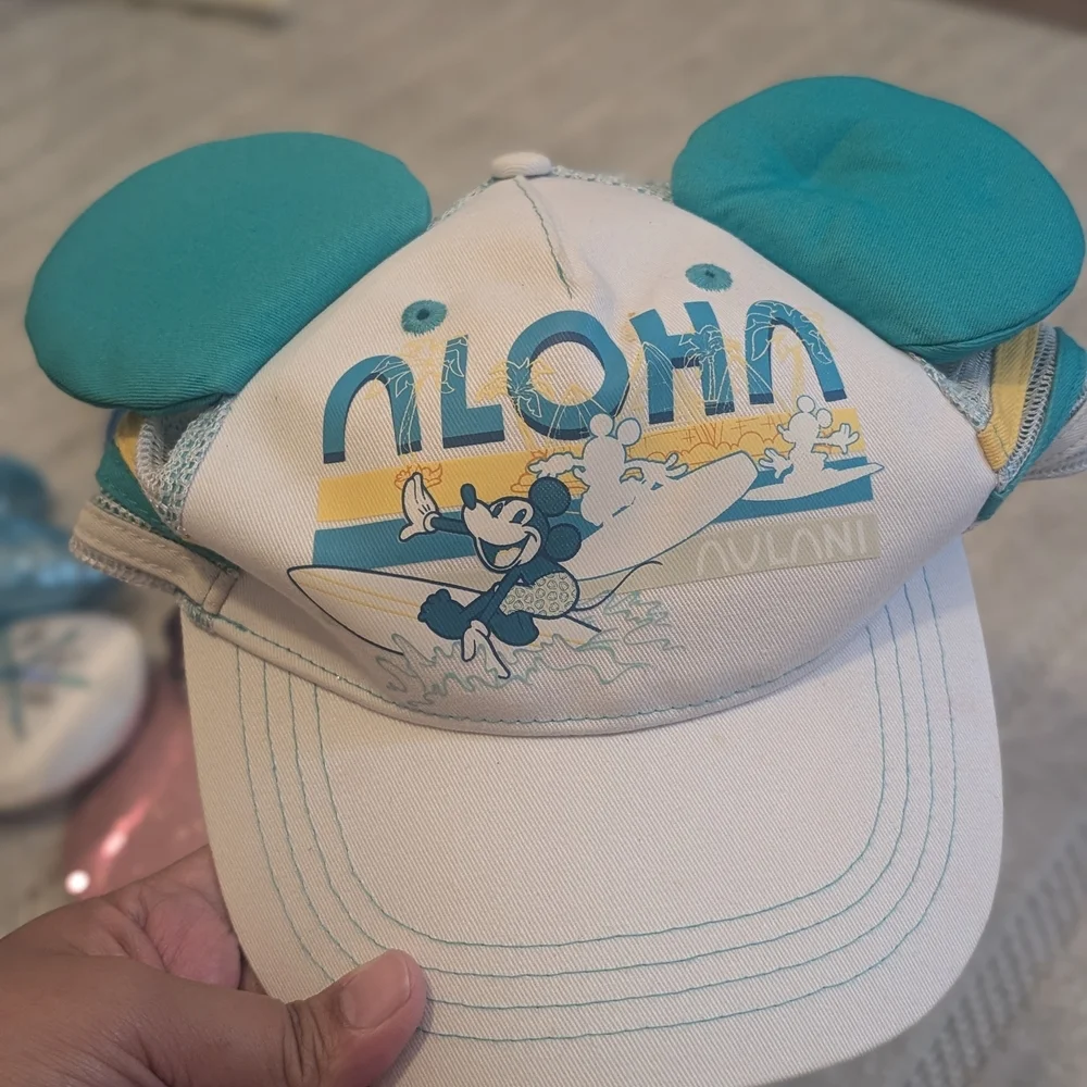 Disney Kids Costume Hat Set - Blue, White, Pink
